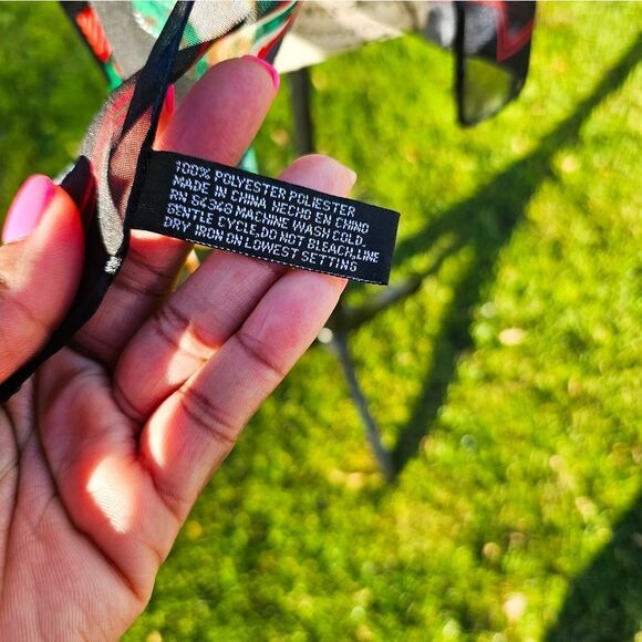 VTG Set Of 2 Festive Cats Ornament Print Oblong Holiday Theme Scarves. - Picture 7 of 15